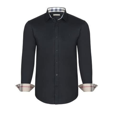 chemise burberry noire femme|Chemises de luxe pour femme .